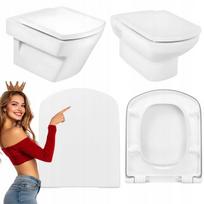 ROCA DAMA SENSO/HALL klozeto sėdynė sieniniam WC ir WC padėklas