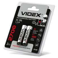 Įkraunama baterija Videx Ni-MH AA (HR6) 2700mAh, 1,2V (2 vnt.)