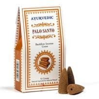 Kūginiai smilkalai kriokliui Ayurvedic Palo Santo, 10 vnt.
