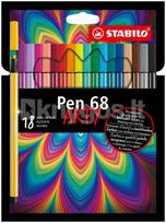 Flomasteriai PEN 68 ARTY 18sp.