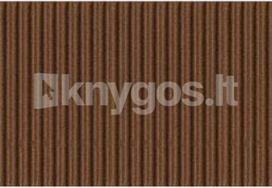 Gofruotas kartonas 50x70cm Folia rudas