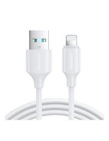 Lankstus, patvarus USB-iPhone laidas įkrovimui ir duomenų perdavimui, 1m baltas