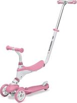 "Mondo On&Go Scribble" paspirtukas vaikams "5-in-1" - paspirtukas su sėdyne, minkštais guminiais pedalais ir dideliu paspirtuku su 3 ratais vaikams - amžius nuo 1 iki 5 metų | Ne daugiau kaip 50 kg - rožinė spalva 28575