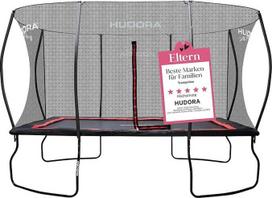 HUDORA 4square - Didelis stačiakampis lauko batutas 244 x 366/215 x 305 cm - Sportinis batutas iki 120 kg - Šeimos batutas su dideliu atšokimu - Kokybiškas produktas