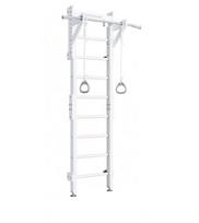Medinė švediška gimnastikos sienelė SANRO Eco 1, balta 235,5-270x51cm, 02676
