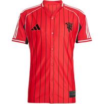 „Adidas Manchester United“ 2025 m. pavasario ir vasaros kolekcijos JAV marškinėliai, madingi, patogūs, minkšti, odai draugiški, trumpomis rankovėmis, vyriški beisbolo marškinėliai JN2832. 2XL