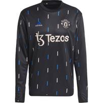 Adidas Manchester United 22/23 Pre-Match Warm Top Comfortable Football Shirt Men Tops Black HT4306 XL