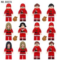 MOC Kalėdinė serija Kalėdų Senelis Minifigūrėlės Statybinės kaladėlės