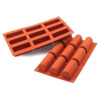 SILIKOMART silikoninė kepimo forma "SF130 Midi Buche", 9 x 83 ml (viso: 747 ml)