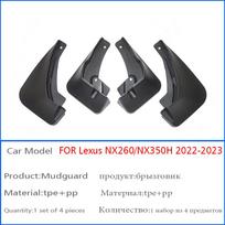 LEXUS NX NX260 NX350h 2022 2023 purvasargiai sparnai purvo atvartai apsaugos purslai purvasaugiai automobilio aksesuarai auto stilius priekiniai galiniai juoda