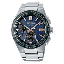 Seiko Astron NEXTER 2-oji kolekcija Saulės laikrodis SBXY053 Sidabrinis Radijo valdomas Vyriškas