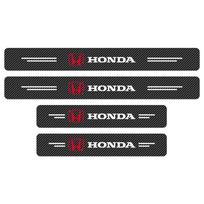 4 vnt. anglies pluošto automobilio durų slenksčių apsaugos lipdukas, apsaugantis nuo įbrėžimų, modifikavimo lipdukas Honda Mugen Power Honda Civic Accord CRV Hrv Jazz