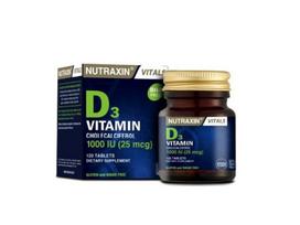 Nutraxin Vitaminas D3 120 tablečių – D3 1000