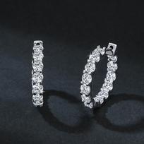 Moissanite Starry Sky Ear Cuffs: S925 Sterling Silver, Luxury Diamond Design s925 Sterling Silver