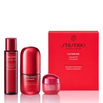 SHISEIDO Ultimune Essential Rinkinys 30ml Serumas 70ml Tonikas 30g Kremas Išskirtinis Odos Priežiūros Rinkinys Išbandymui Kelionėms ir Sausumui Shiseido + + E-komercija &