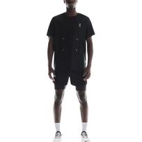 On Pace Mesh Breathable Versatile Crew Neck Pullover Short Sleeve T-Shirt Men Tops Black 1MF10030553 XL