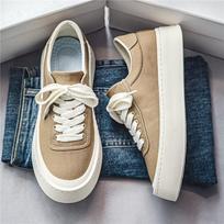 Vyriški drobės sportbačiai su platforma, storu padu, laisvalaikio batai, lauko, riedlentės, vyriški vaikščiojimo batai Zapatillas Hombre 39 white