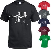 BANKSY Vader Pulp Fiction Žvaigždžių karai Juokinga dovana Vintažinė parodija S-5XL Marškinėliai viršus XL