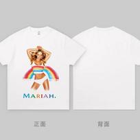 Mariah Carey Koncerto Derinanti Suknelė su Medvilniniais Trumpomis Rankovėmis Marškinėliais Unisex ir FeUnisex Derinantis Marškinėlis su Bilietais S