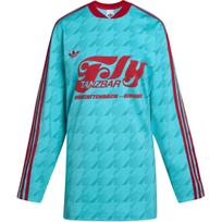 Adidas Originals SS25 Kojinės Logotipas Laisvalaikio Sportinis Ilgomis Rankovėmis Futbolo Marškinėliai Moteriški viršutiniai KF9613 S