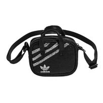 Adidas Originals Poliesterio ir medvilnės mišinio monetų piniginė, raktų dėklas, rankinė, per petį nešiojama rankinė, peties rankinė Mini Unisex Juoda Adidas HB0012 Mini