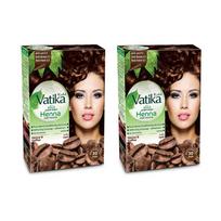 Chna plaukų dažai - Tamsiai rudi 2 pakuotės - Vatika Naturals - Tamsiai ruda 4.5 spalva Pack of 2