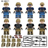 MOC Military Series Camouflage Jungle Special Forces Soldier Building Block Toys