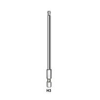 100mm Rutulinis Atsuktuvo Antgalis H1.5/H2.5/H3/H4 H5 H6 H8 H10 1/4 Colio Metriniai Šešiakampiai Antgaliai Ilgas Magnetinis Rutulinės Galvutės Atsuktuvo Antgalis
