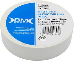 Irox bm esb1925bik03 elektros izoliacinė juosta 19 mm x 25 m x 0.15 mm pvc savaime užgęstanti iec rohs elektrai laidūs klijai 19 x 25 mm / m balta