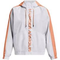 Under Armour spalvotas blokinis raidžių spaudinys su gobtuvu ilgomis rankovėmis striukė Moteriškos striukės Balta 1369845-101 S white