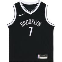 Nike X NBA Bendradarbiavimo liemenė Brooklyn Nets Durant SS25 7 Logotipas Laisvalaikio sportinis megztukas V formos iškirpte Greitai džiūstantys Vaikų viršutiniai drabužiai Juodi 3Z2B3BZ6P-DURANT M