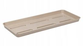 Plastikinis vazonas 40 cm, karamelės spalvos