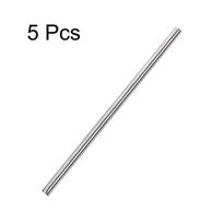 5 vnt. 304 nerūdijančio plieno strypai, 6x250 mm