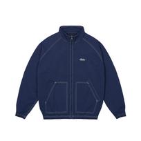 Palace skalbtas švarkas tamsiai mėlynas Unisex viršutinis drabužis mėlynas P28JK095 M