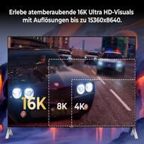 Displayport 2.1 Kabelis 3m - 8k@60hz, 4k@144hz, Žaidimams