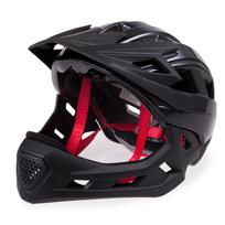 Kids' Balance Bike and Roller Skating Helmet with Detachable Chin Guard - Full Coverage for Boys and Girls. S: 51-55cm, Ages 3-8