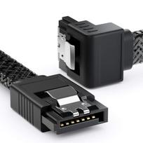 3x 60cm Sata 3 Kabeliai, 6Gb/s, L-jungtis 90°