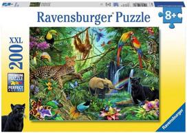 Ravensburger Dėlionė 200 Xxl Gyvūnai Džiunglėse Vaikams Nuo 8 Metų