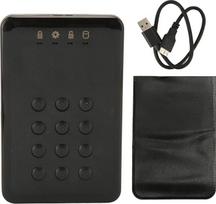 "Annadue" aparatinio šifravimo nešiojamojo išorinio kietojo disko korpusas, PIN autentiškumo nustatymas, šifravimas realiuoju laiku, didelės spartos perdavimas, USB 3.0, tvirtas ir atsparus vandeniui