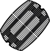7646 45 x 63,5 ketaus kepimo grotelės, skirtos "Weber" Q300, Q320, Q3000, Q3200 serijos dujinėms kepsninėms, "Weber" 57060001 586002 426001 56010049, 2 vnt.