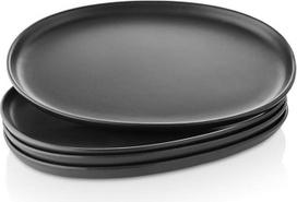 EVA SOLO ovali lėkštė, 32 cm, "Nordic Kitchen", 4 vnt., juoda, akmens masės