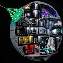 Šviesų rinkinys, suderinamas su "Lego 75419 Death Star" dekoracija (Nr. - "Lego" rinkinys) Dekoratyvinis apšvietimas, suderinamas su "Lego 75419 Death Star" dekoracija