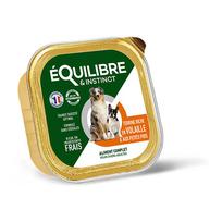 Equilibre Dog Volaille 300g paštetas šunims su paukštiena ir kiauliena