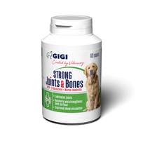 GIGI STRONG Joints & Bones papildas mažų ir vidutinių veislių šunų sąnariams ir kaulams - 30 tab.