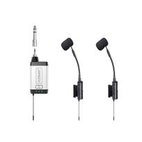 BEVIELIŲ MIKROFONŲ AKORDEONUI SISTEMA acemic Q2/AT-5 Wireless Accordion Microphone UHF 660-690 MHz