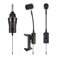 BELAIDIS PRISEGAMAS MIKROFONAS GITARAI acemic JT-5 Wireless Acoustic Guitar Microphone UHF 660-690 MHz