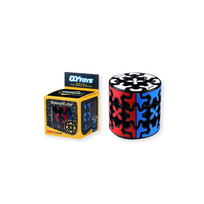 Unikalus galvosūkis rubiko kubas 3x3 - gear cylindere, apvalus