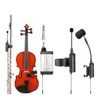 BEVIELIŲ MIKROFONŲ FLEITAI IR SMUIKUI SISTEMA acemic Q2/DV-5 Wireless Microphone for Flute and Violin UHF 660-690 MHz