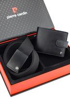 Dovanų rinkinys vyrams: odinė piniginė Pierre Cardin RFID ir diržas Stevens A323306