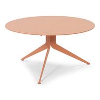 Rausvos spalvos iš metalo apvalios formos kavos staliukas ø 78 cm Daley – Spinder Design